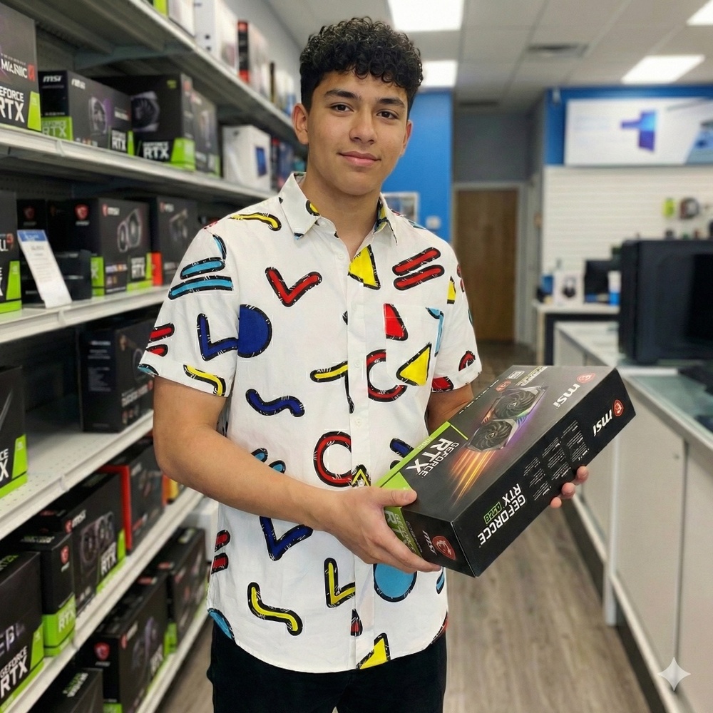 Retro 80s Print Button Ups Shirt